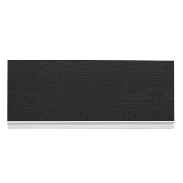 Armário Aéreo Madesa Glamy 80 cm 1 Porta Basculante Branco/Preto