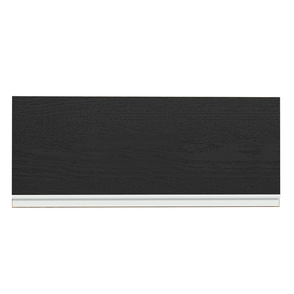 Armário Aéreo Madesa Glamy 80 cm 1 Porta Basculante Rustic/Preto