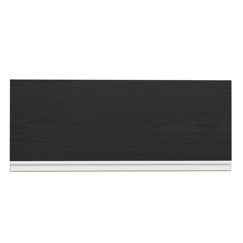 Armário Aéreo Madesa Glamy 80 cm 1 Porta Basculante Rustic/Preto