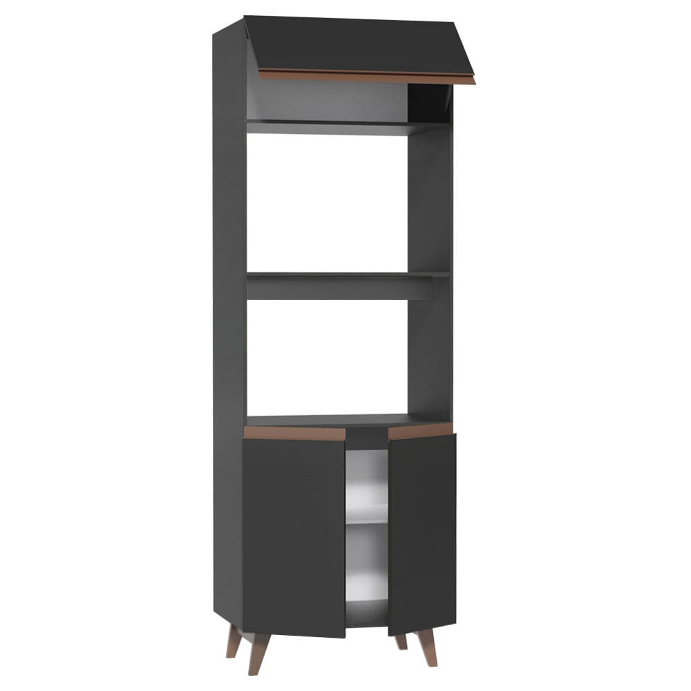 Torre Quente Madesa Reims 70 cm 3 Portas Preto
