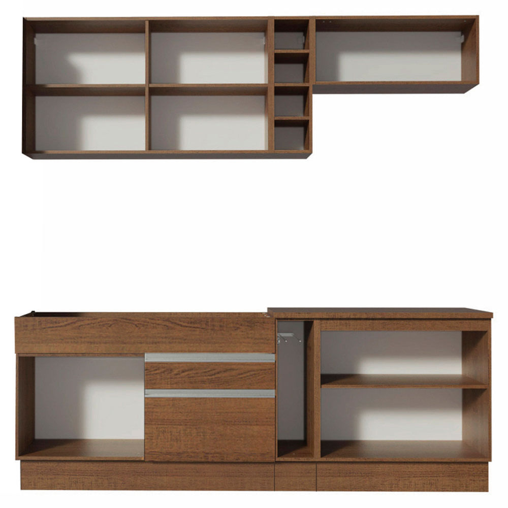 Armário de Cozinha Completa 220cm Rustic Parma Madesa 03