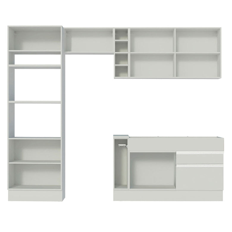 Armário de Cozinha Completa 270cm Branco Jade Madesa 09