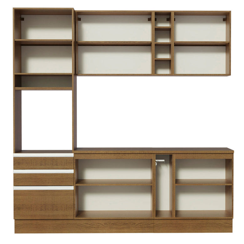 Armário de Cozinha Completa 220cm Rustic Áquila Madesa 04