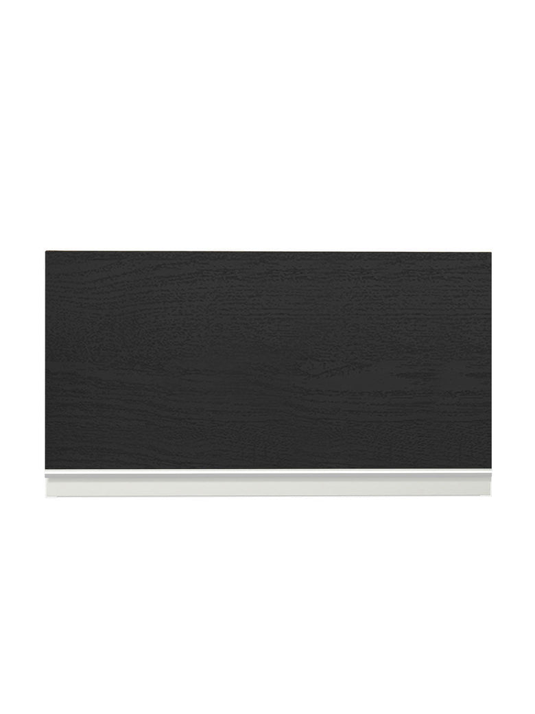 Armário Aéreo Madesa Glamy 60 cm 1 Porta Basculante Branco/Preto