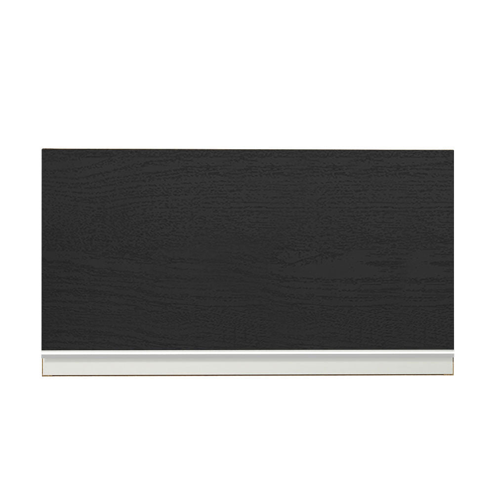 Armário Aéreo Madesa Glamy 60 cm 1 Porta Basculante Rustic/Preto