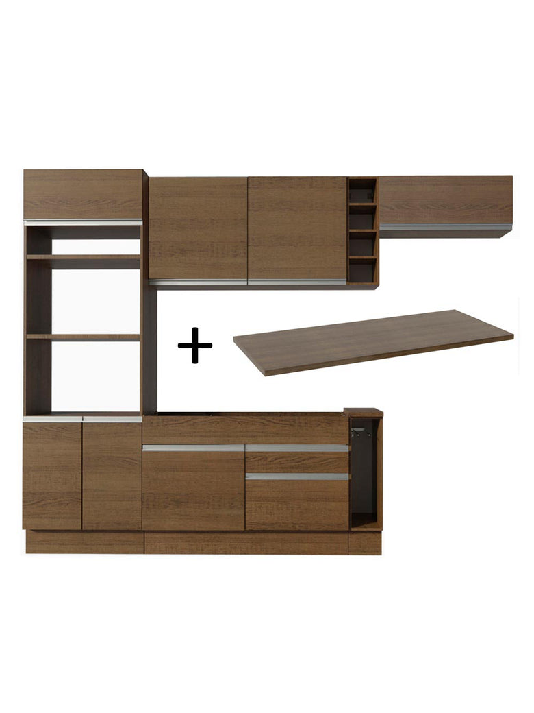 Armário de Cozinha Completa 290cm Rustic Safira Madesa 14