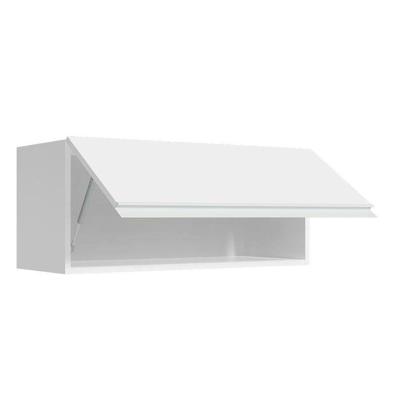 Armário Aéreo Madesa Glamy 80 cm 1 Porta Basculante Branco
