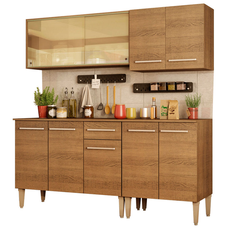 Armário de Cozinha Completa 169cm Rustic Emilly Drive Madesa 04