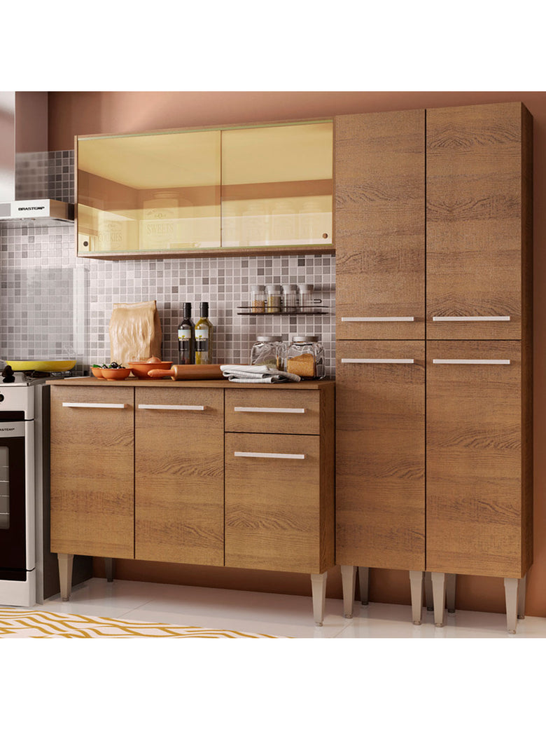 Armário de Cozinha Completa 169cm Rustic Emilly Voice Madesa 06