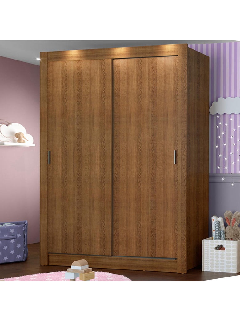 Guarda-Roupa Infantil Madesa Enzo 2 Portas de Correr Rustic