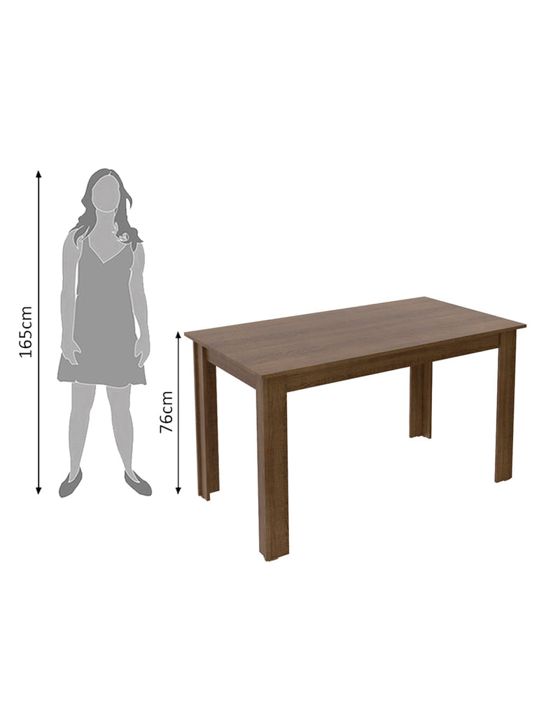 Mesa de Jantar Madesa com Tampo de Madeira 5231 Rustic