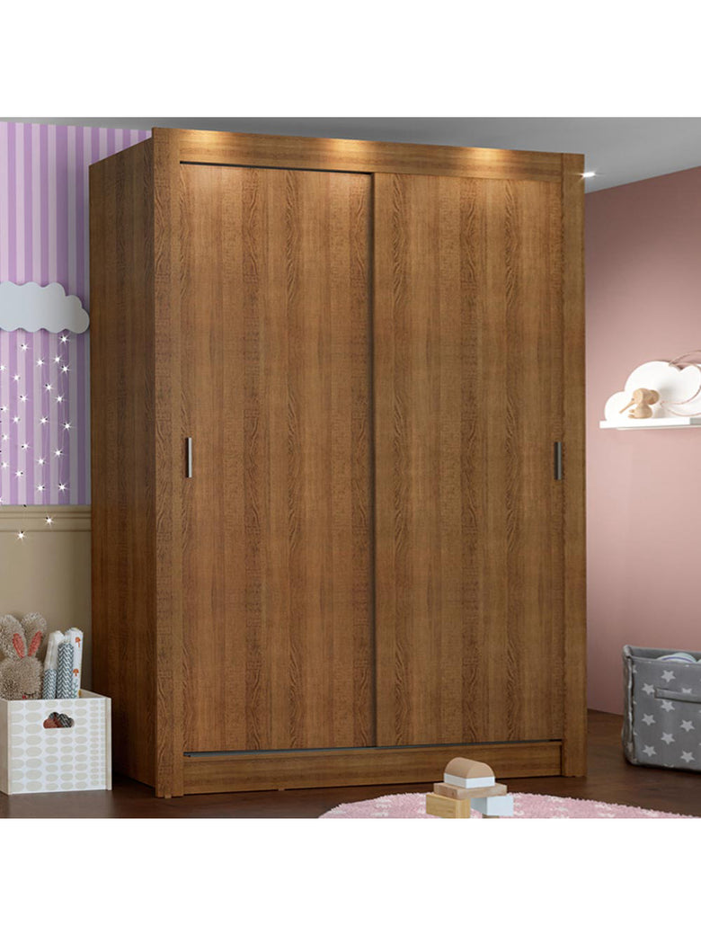 Guarda-Roupa Infantil Madesa Bento 2 Portas de Correr 2 Gavetas Rustic
