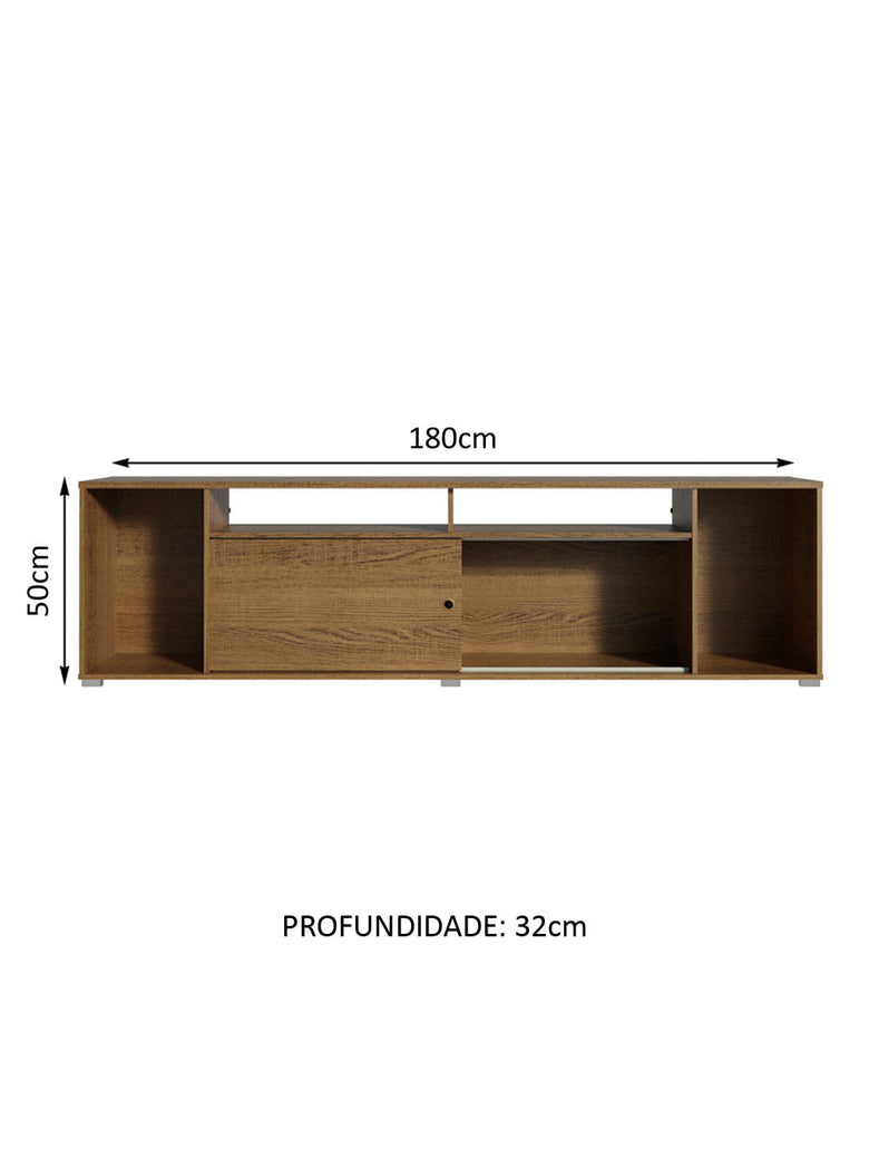 Rack para TV até 65 Polegadas Madesa Cancun Rustic