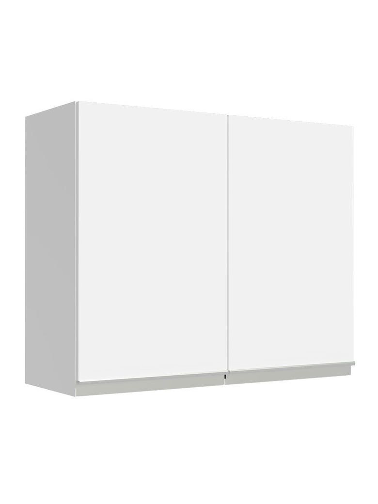 Armário Aéreo Madesa Glamy 80 cm 2 Portas Branco