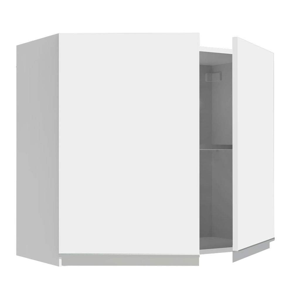 Armário Aéreo Madesa Glamy 80 cm 2 Portas Branco