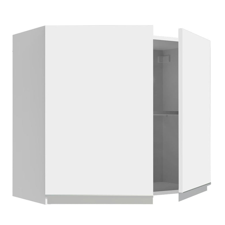 Armário Aéreo Madesa Glamy 80 cm 2 Portas Branco