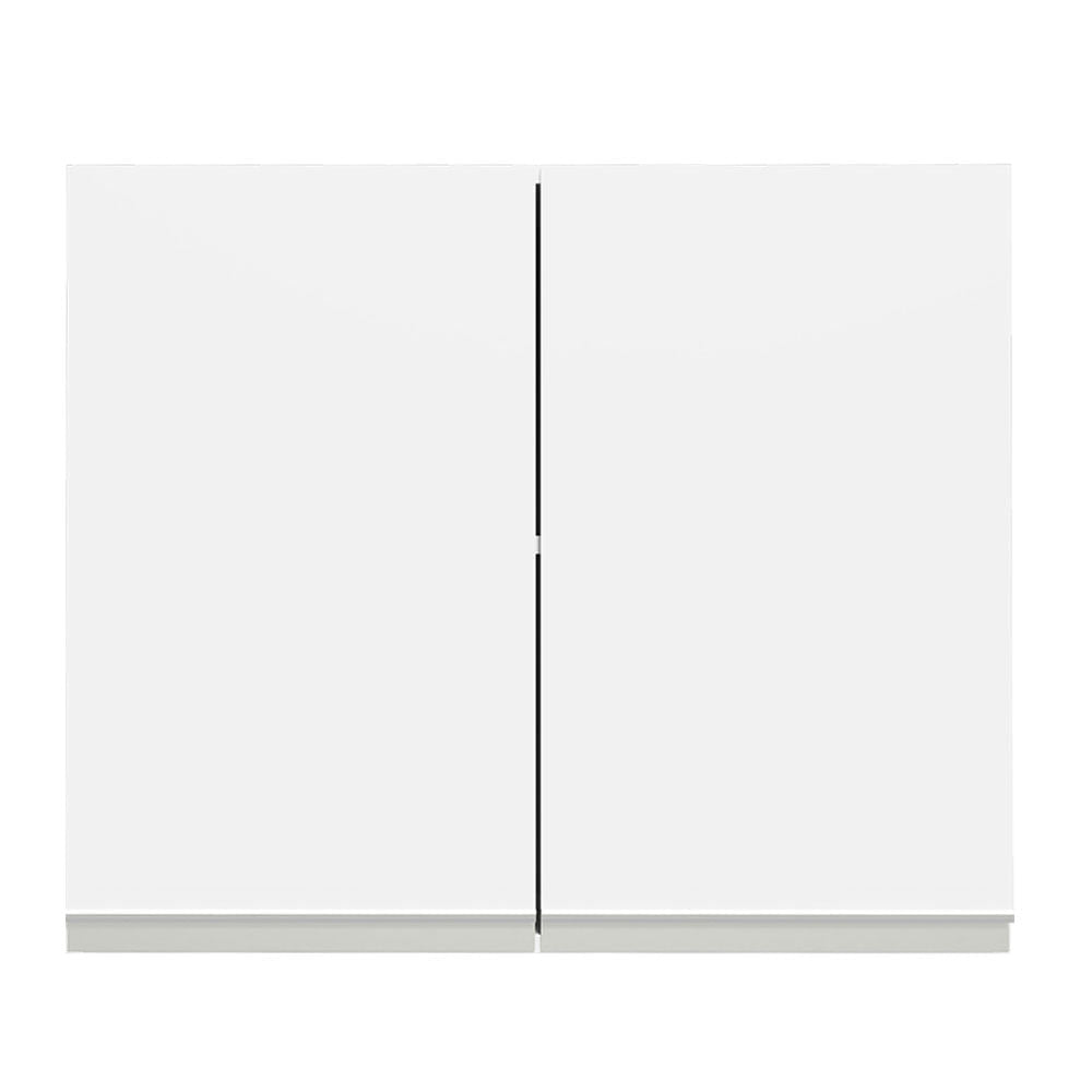 Armário Aéreo Madesa Glamy 80 cm 2 Portas Branco