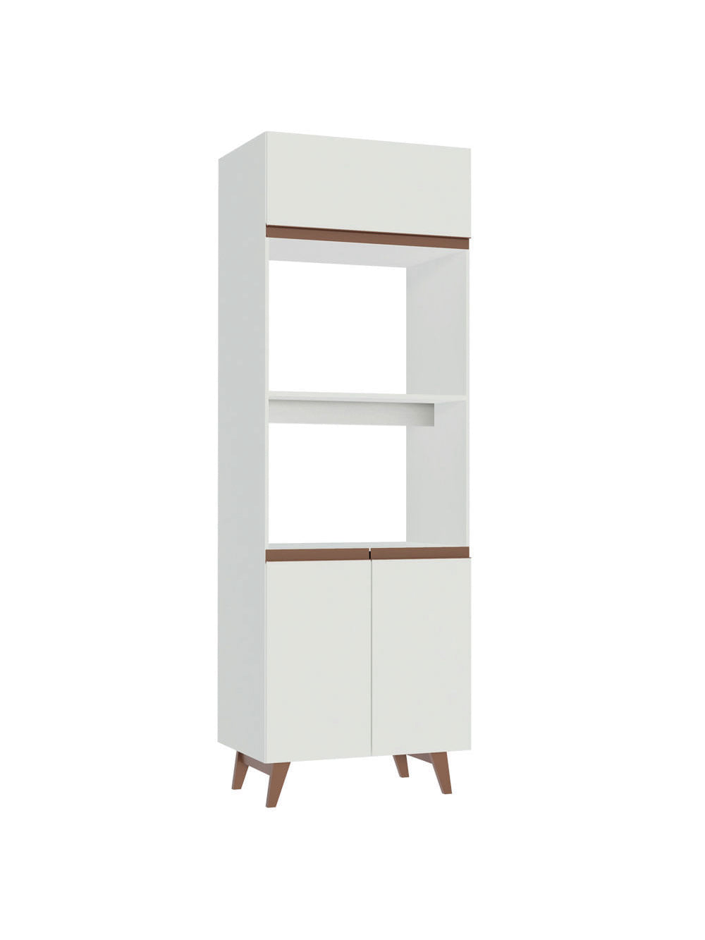 Torre Quente Madesa Reims 70 cm 3 Portas Branco - Branco