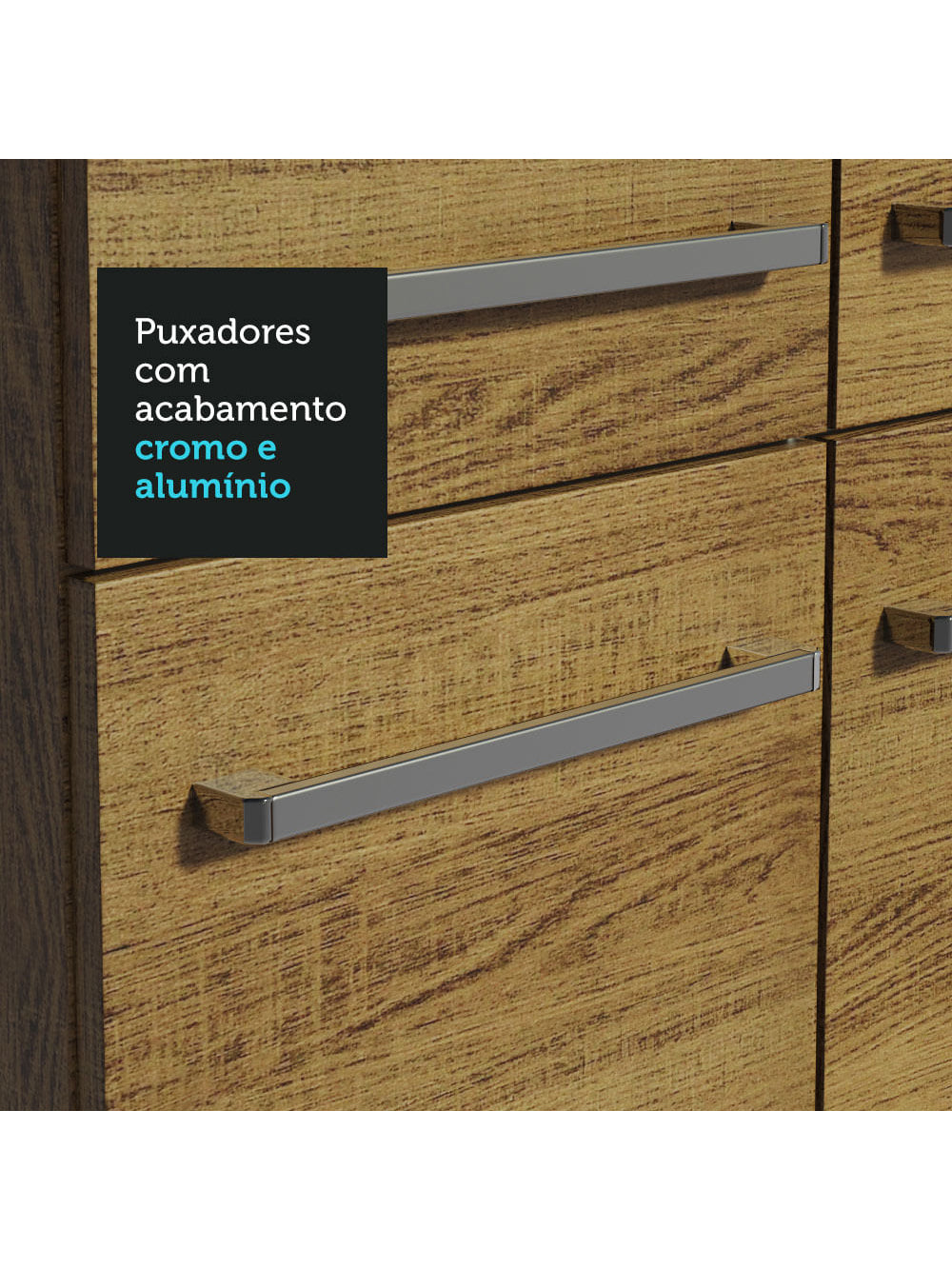 Armário de Cozinha Completa 233cm Rustic Emilly Smile Madesa 04