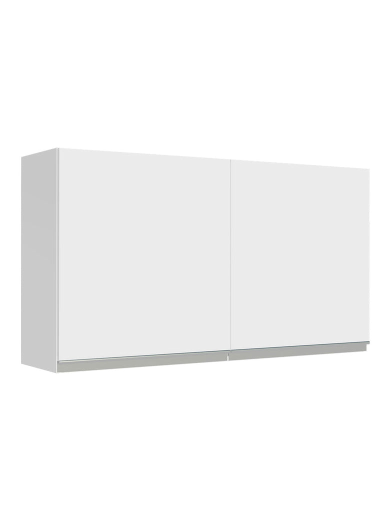 Armário Aéreo Madesa Glamy 120 cm 2 Portas Branco