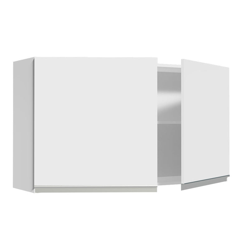 Armário Aéreo Madesa Glamy 120 cm 2 Portas Branco