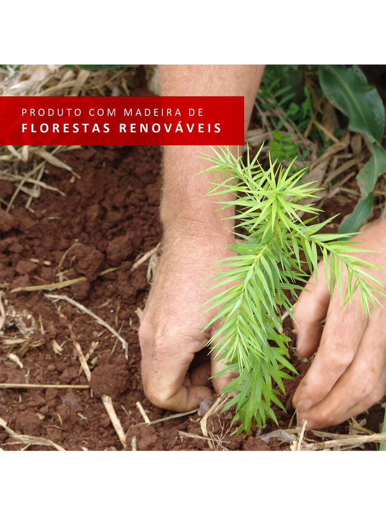 Armário de Cozinha Completa 220cm Branco/Branco/Preto Parma Madesa 03