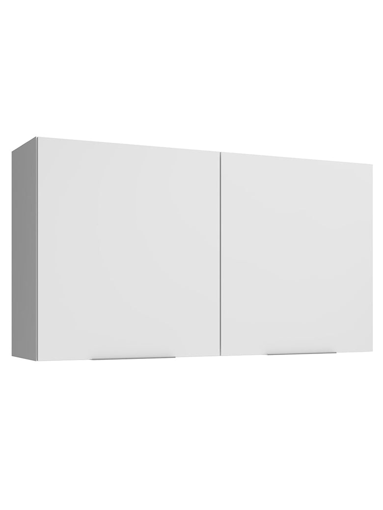Armário Aéreo Madesa Stella 120 cm 2 Portas Branco