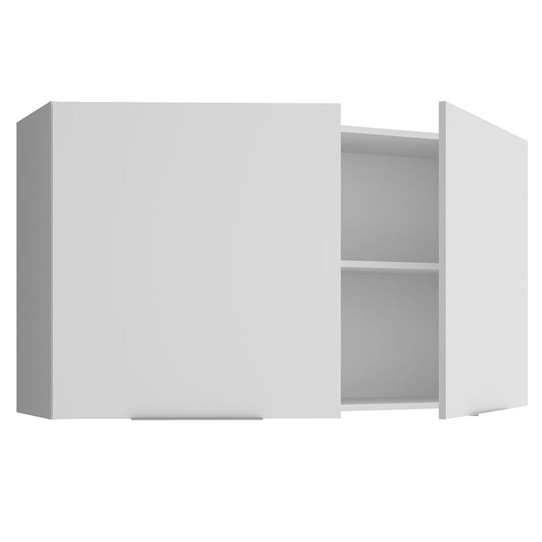 Armário Aéreo Madesa Stella 120 cm 2 Portas Branco