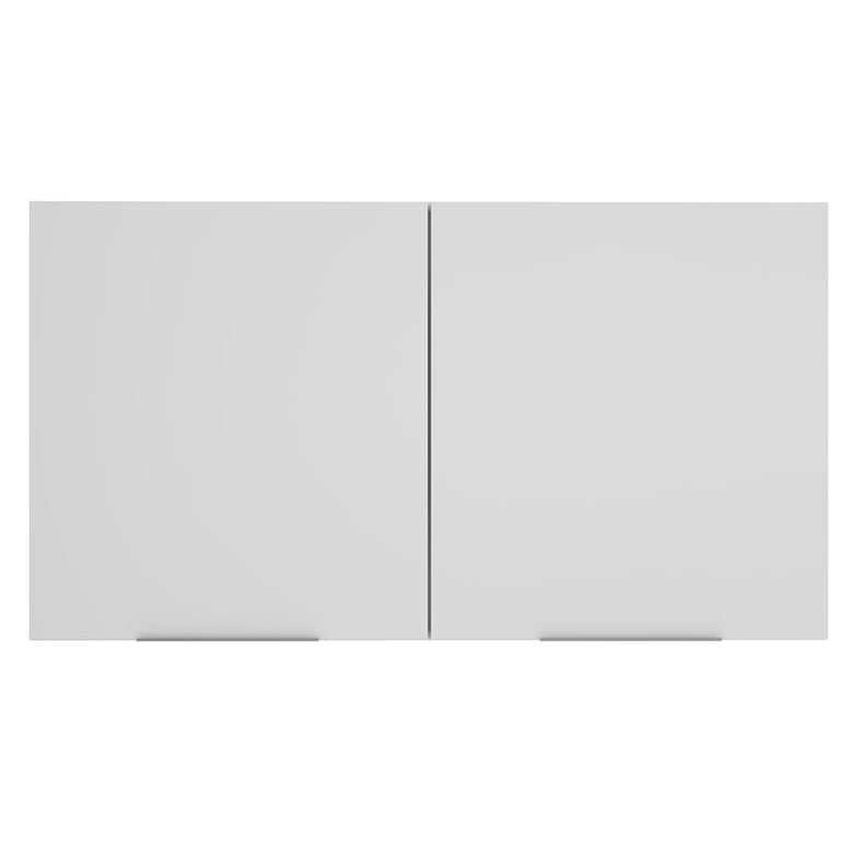 Armário Aéreo Madesa Stella 120 cm 2 Portas Branco