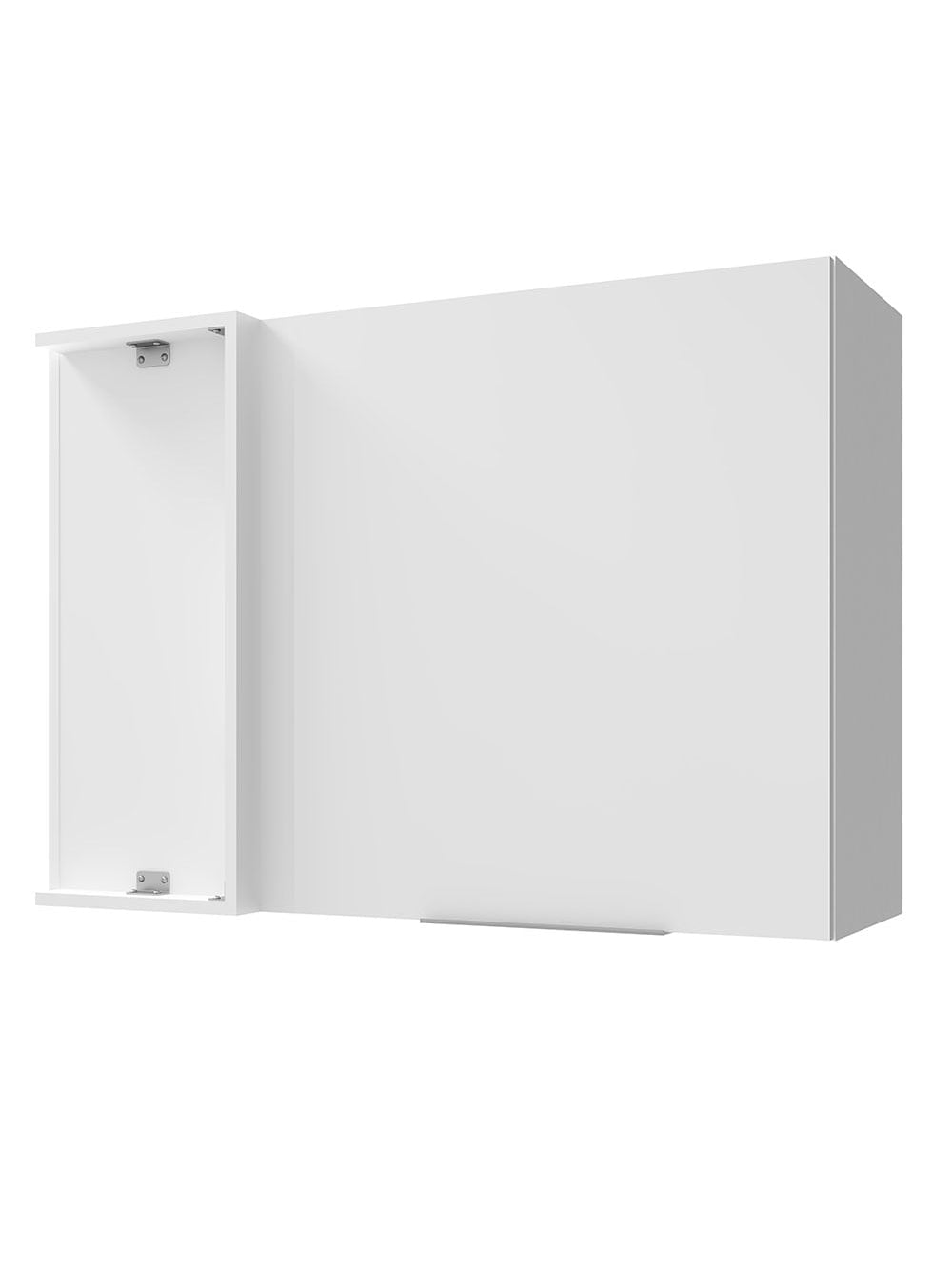 Armário Aéreo de Canto Madesa Stella 1 Porta Branco - Branco