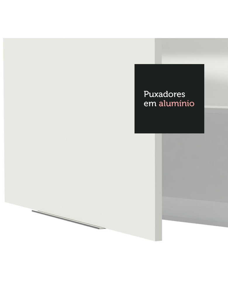 Armário Aéreo Madesa Stella 80 cm 1 Porta Basculante Branco