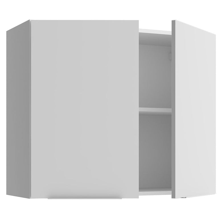 Armário Aéreo Madesa Stella 80 cm 2 Portas Branco