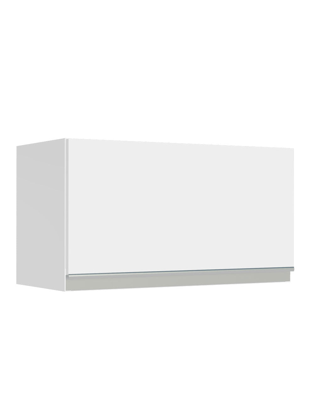 Armário Aéreo Madesa Glamy 60 cm 1 Porta Basculante Branco - Branco