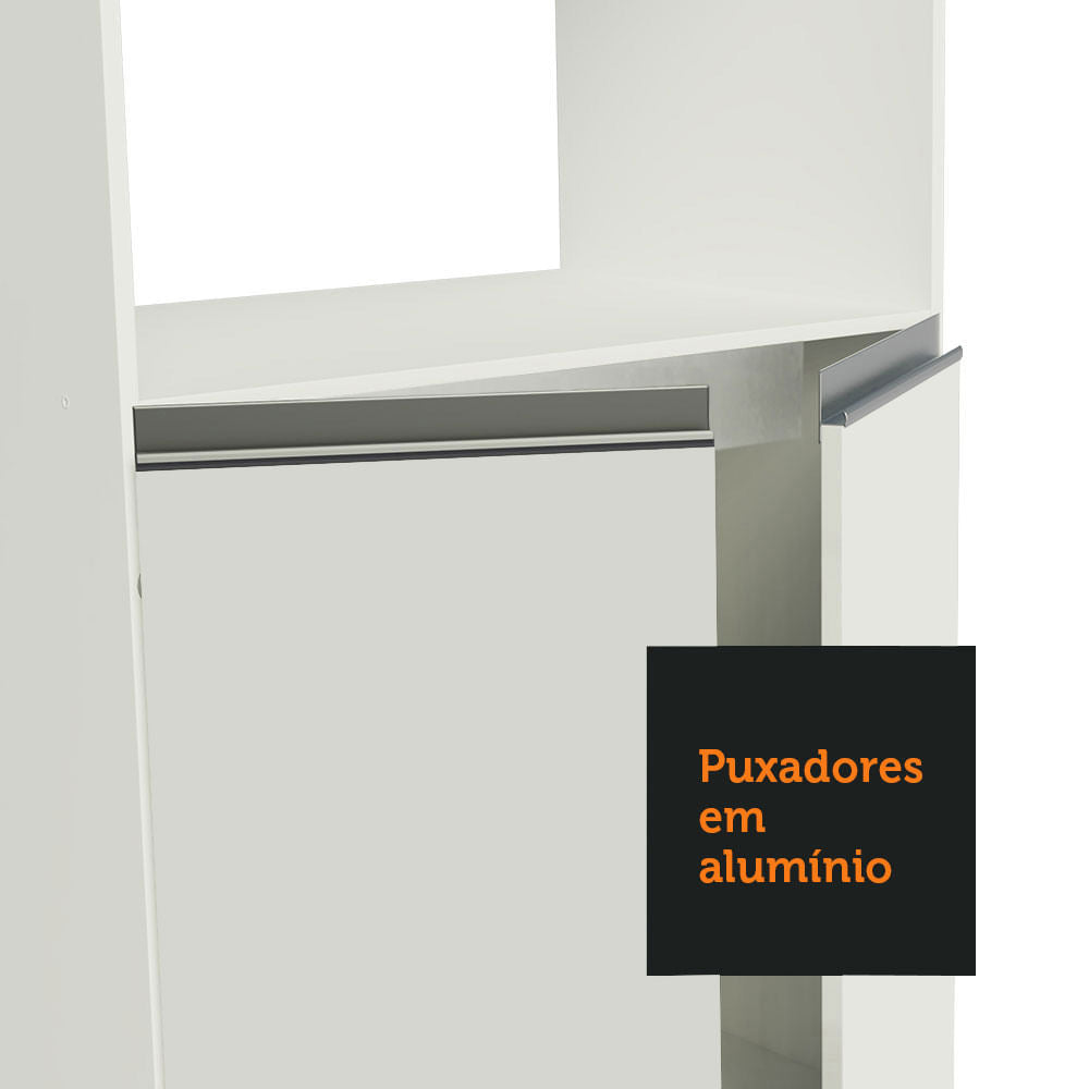 Torre Quente Para 2 Fornos 100% MDF Branco Smart Madesa