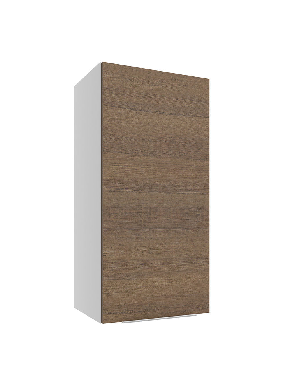 Armário Aéreo Madesa Stella 35 cm 1 Porta Branco/Rustic - Branco/Rustic