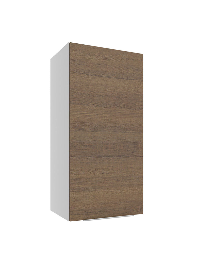 Armário Aéreo Madesa Stella 35 cm 1 Porta Branco/Rustic