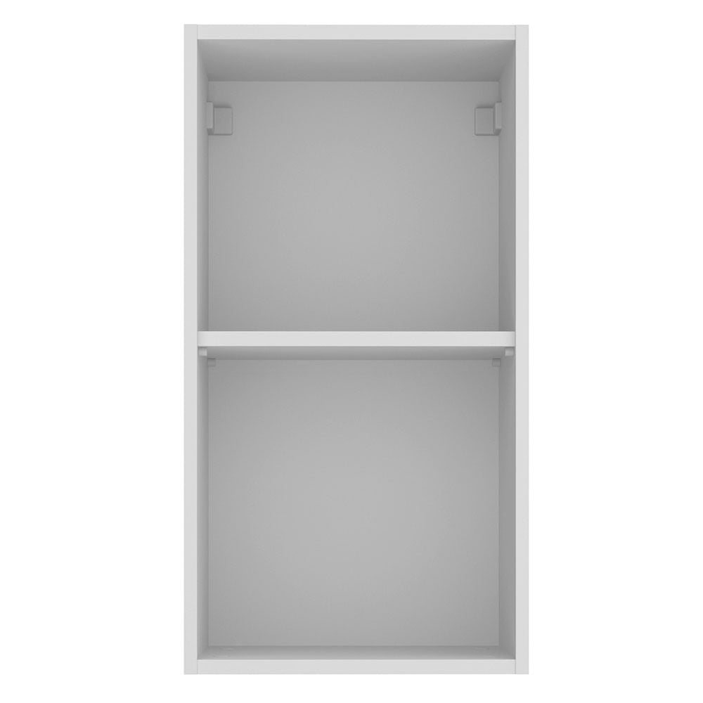 Armário Aéreo Madesa Stella 35 cm 1 Porta Branco/Rustic