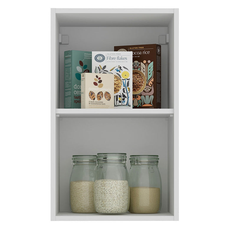 Armário Aéreo Madesa Stella 40 cm 1 Porta Branco/Rustic