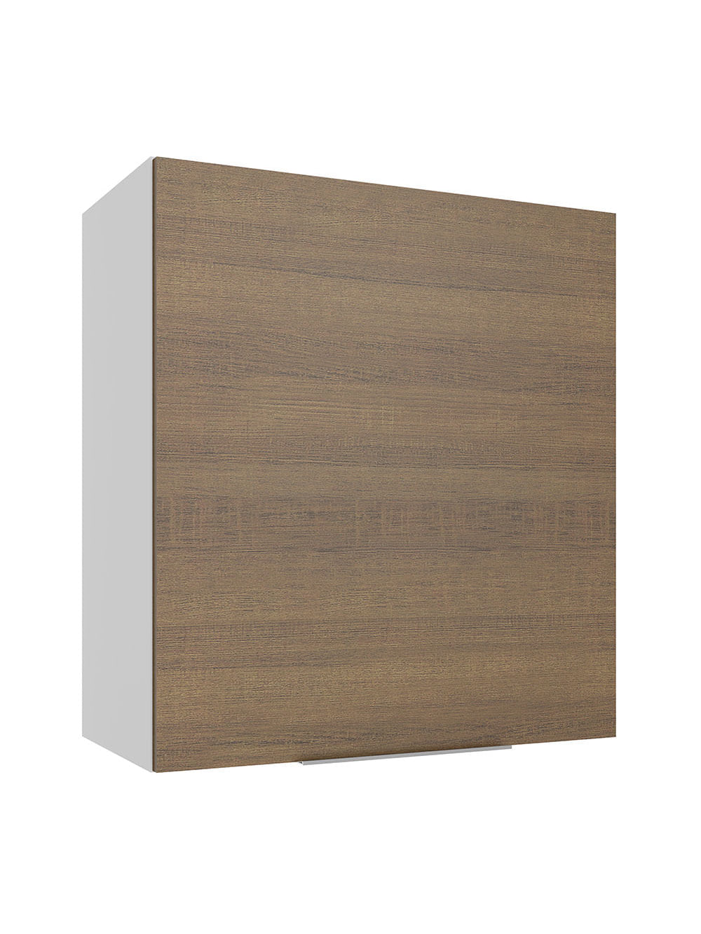 Armário Aéreo Madesa Stella 60 cm 1 Porta Branco/Rustic - Branco/Rustic