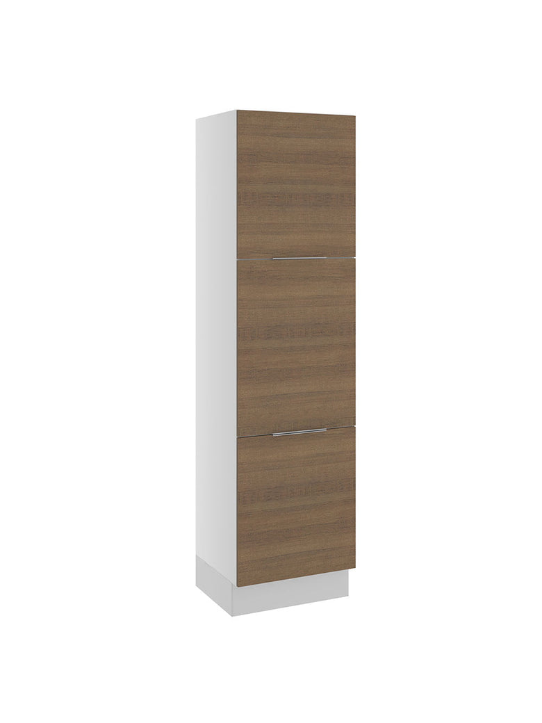 Paneleiro Madesa Stella 60 cm 3 Portas Branco/Rustic