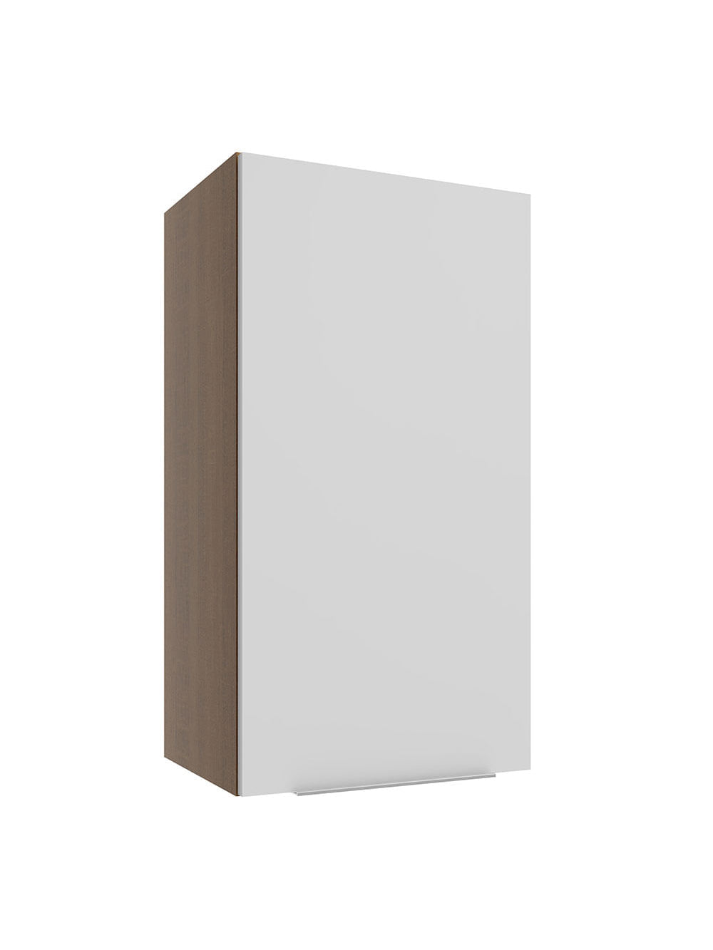 Armário Aéreo Madesa Stella 35 cm 1 Porta Rustic/Branco - Rustic/Branco