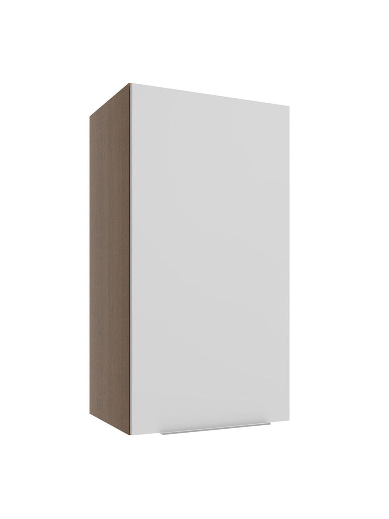 Armário Aéreo Madesa Stella 35 cm 1 Porta Rustic/Branco