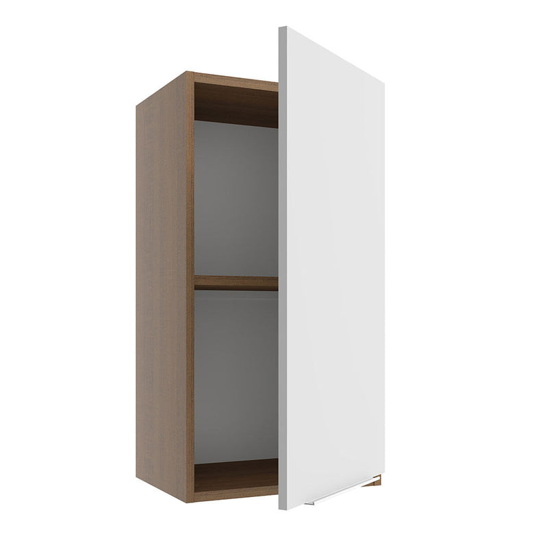 Armário Aéreo Madesa Stella 35 cm 1 Porta Rustic/Branco