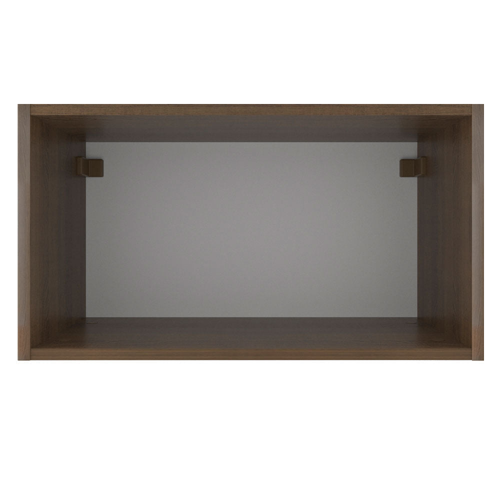 Armário Aéreo Madesa Stella 60 cm 1 Porta Basculante Rustic/Branco