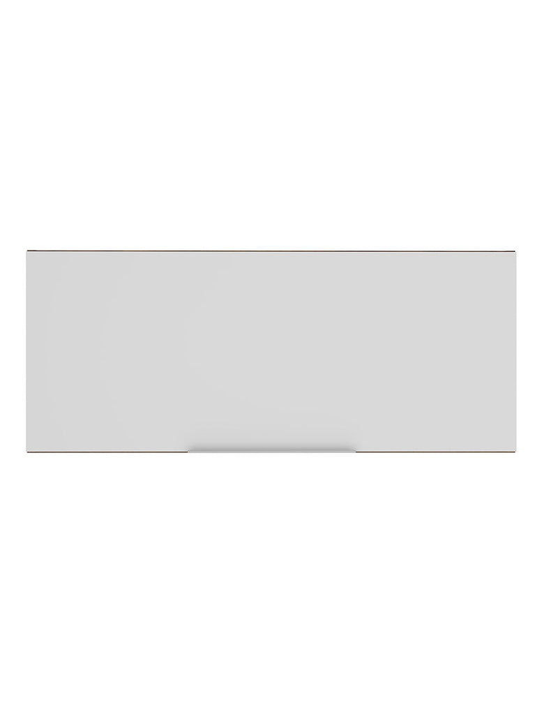 Armário Aéreo Madesa Stella 80 cm 1 Porta Basculante Rustic/Branco