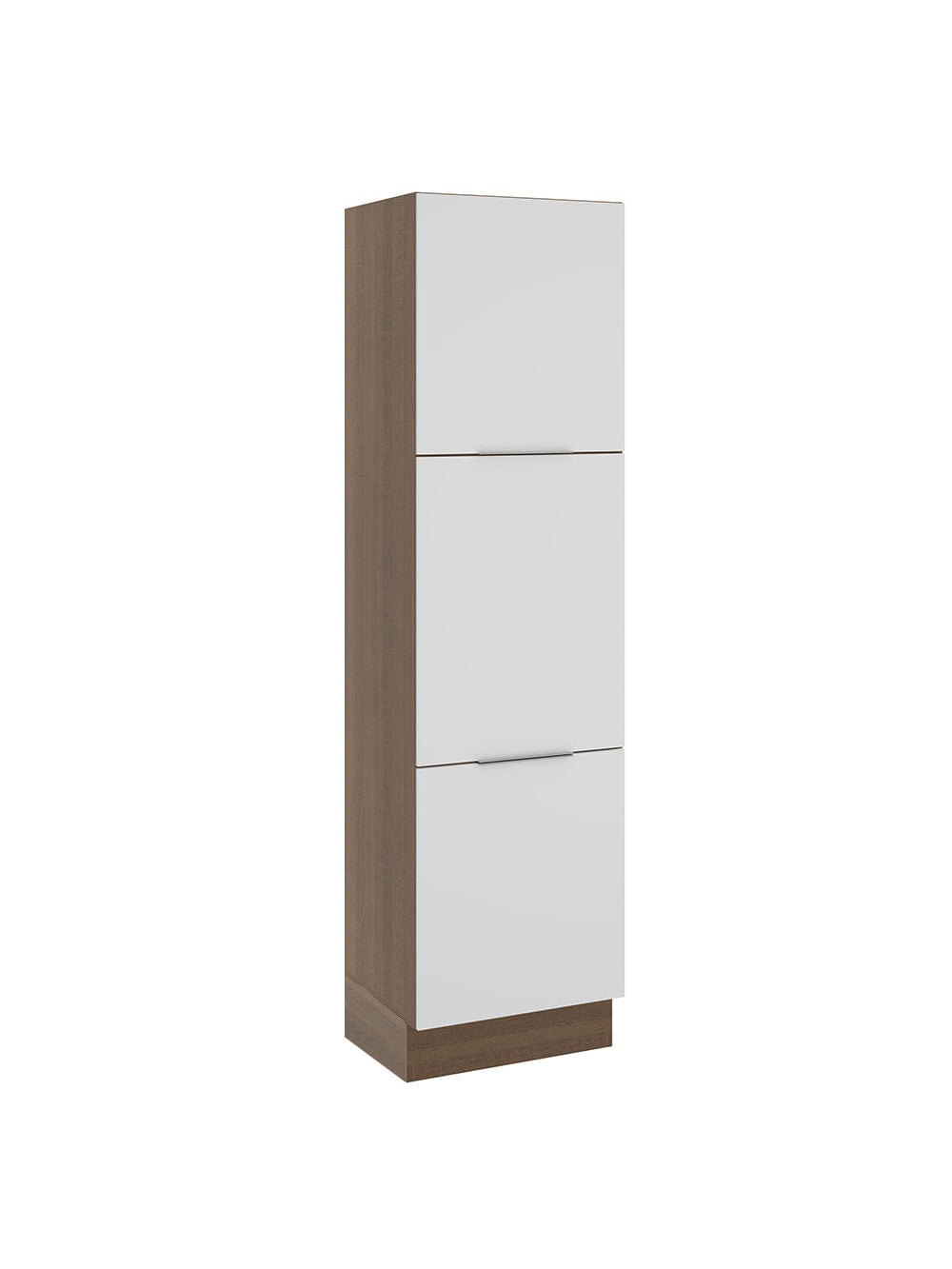 Paneleiro Madesa Stella 60 cm 3 Portas Rustic/Branco - Rustic/Branco