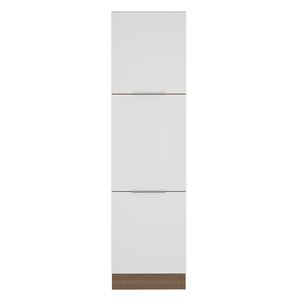 Paneleiro Madesa Stella 60 cm 3 Portas Rustic/Branco