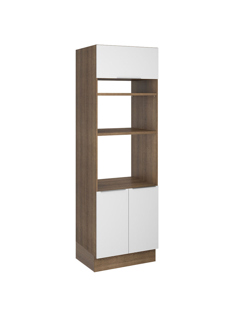 Torre Quente Madesa Stella 70 cm 3 Portas Rustic/Branco