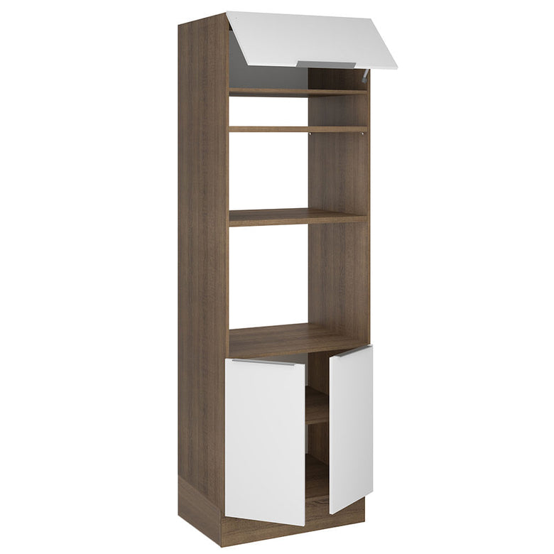 Torre Quente Madesa Stella 70 cm 3 Portas Rustic/Branco