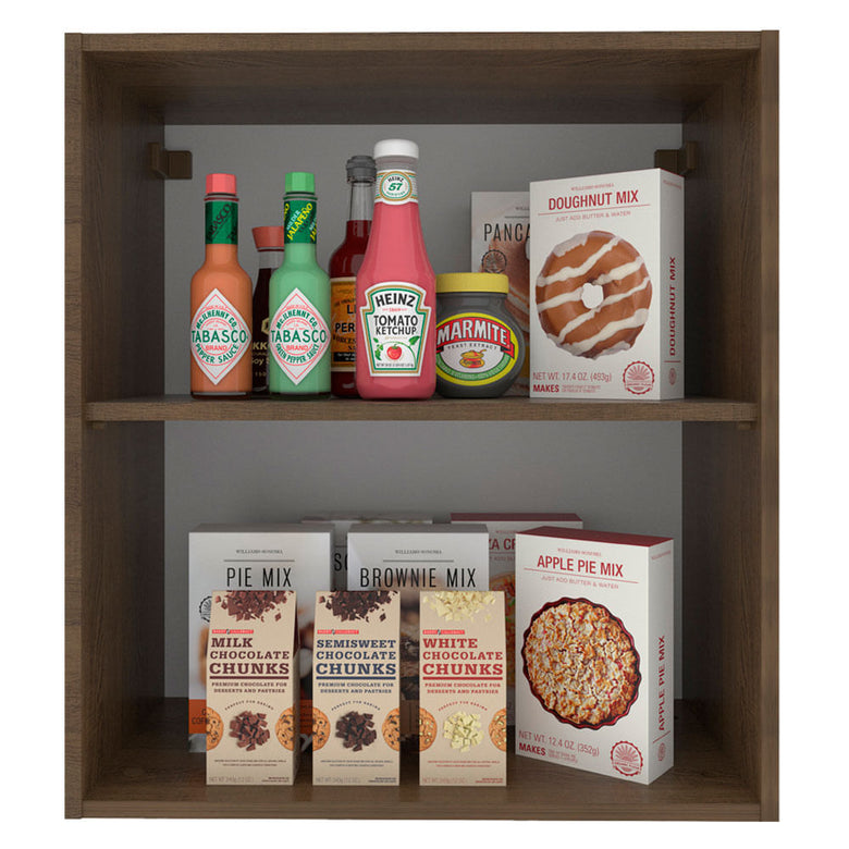 Armário Aéreo Madesa Stella 60 cm 1 Porta Rustic